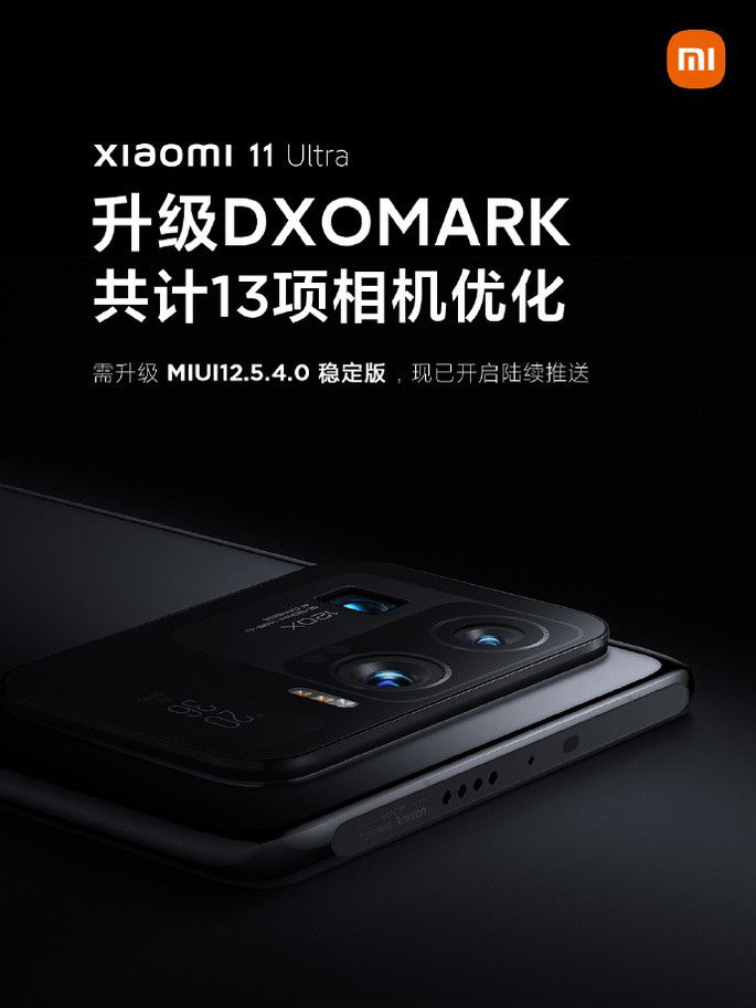 Xiaomi Mi 11 Ultra recebeu a versão da MIUI que lhe deu o título de “melhor câmara” na DxOMark