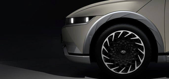 Design lateral do Hyundai Ioniq 5