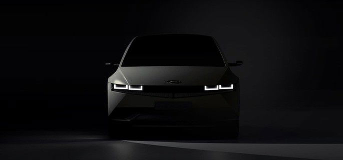 Design frontal do Hyundai Ioniq 5