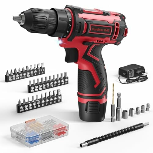 12V Destornilhador El&eacute;ctrico 98 Acess&oacute;rios
