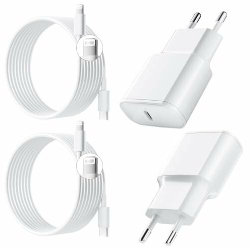25 W Cargador Rápido para iPhone 2 Pack