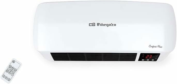 Aquecedor ORBEGOZO SP6000, Potência de 2000 W distribuída em 2 níveis de aquecimento