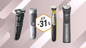 4 máquinas de barbear e aparadores com descontos até 31% na Amazon