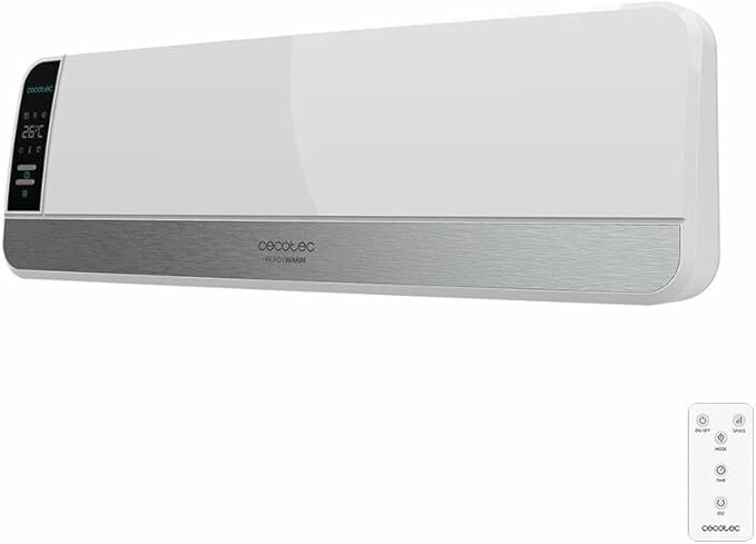 Cecotec, Aquecedor cerâmico de parede Ready Warm, proteção contra superaquecimento, 2000 W