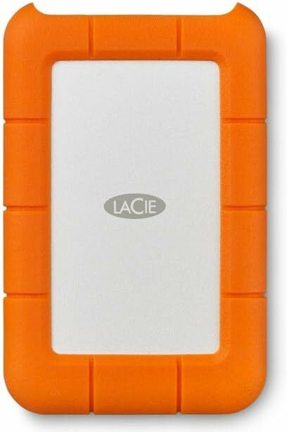 LaCie Rugged USB-C 2TB, disco rígido externo portátil, para PC e Mac