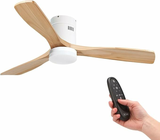 M Ledme - Ventoinha de teto LED Energy 58 W branco