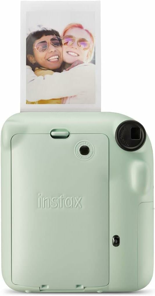 Instax Mini 12 câmara instantânea, com auto-exposição e lente selfi incluída, Mint Green