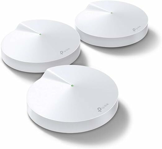 TP-Link Deco M5 (3-Pack) - AC1300 Wi-Fi Mesh, cobertura até 500 m², banda dupla 2,4 GHz/5 GHz