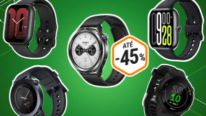 5 smartwatches para comprares de olhos fechados com desconto até 45%
