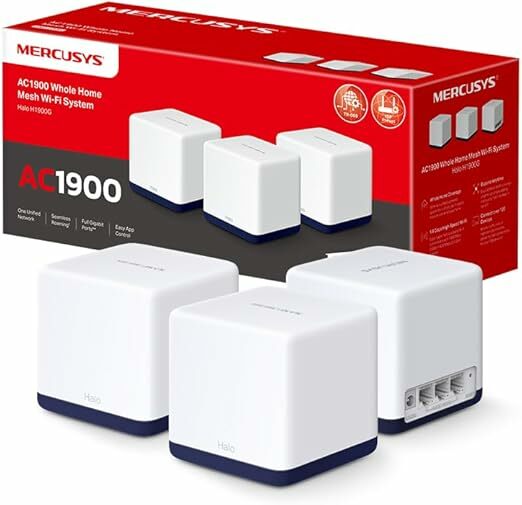 Mercusys HALO H1900G - AC1900 Mesh Wi-Fi, banda dupla