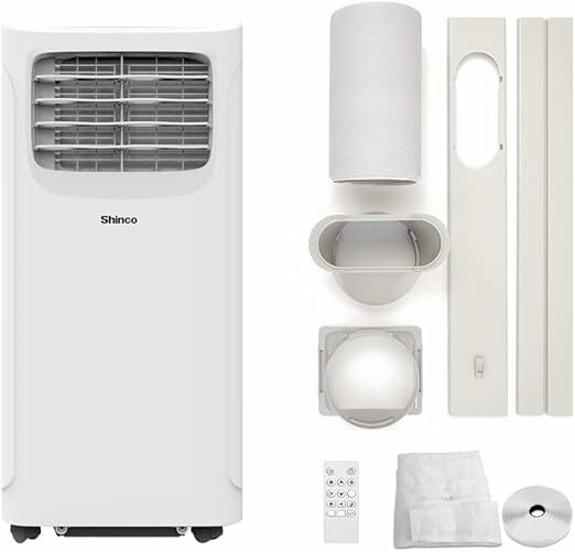 SHINCO 9000BTU Ar condicionado portátil com função 3 em 1