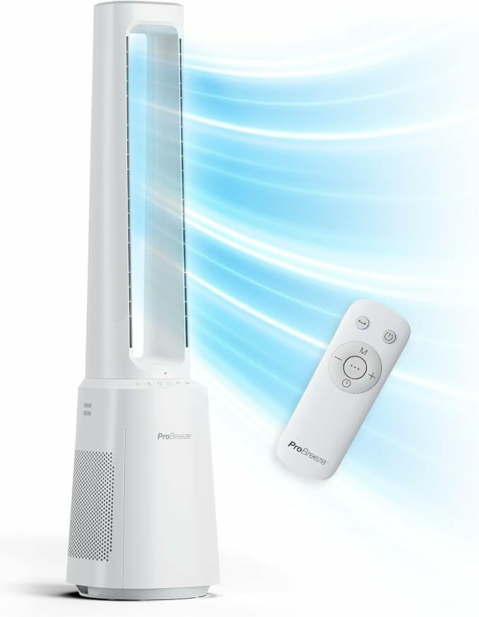 Pro Breeze OmniAir Ventoinha de torre sem pás