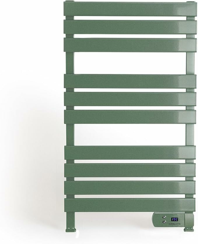 CREATE / Warm Towel 500 W / Toalheiro el&eacute;trico verde Sage / 96,9 x 55 cm/para ch&atilde;o ou parede