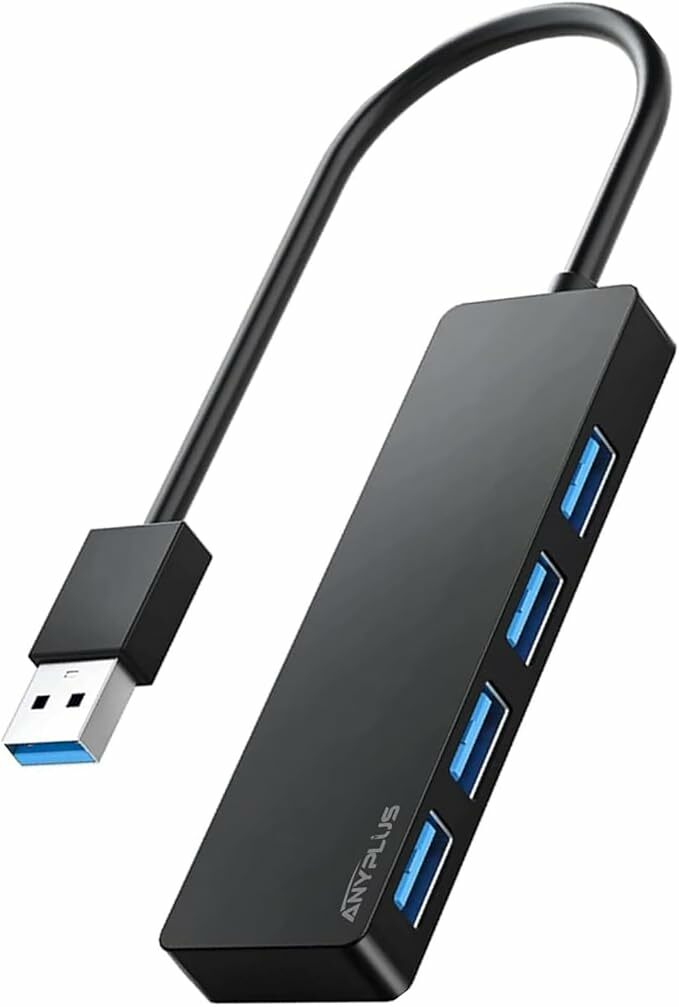 ANYPLUS USB Hub, 4 portas-multicarregador USB 3.0 adaptador