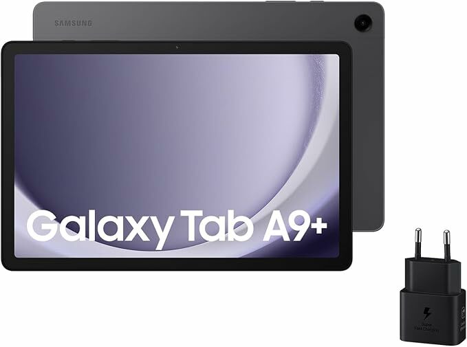 Samsung Galaxy Tab A9 Tablet Android, armazenamento de 64 GB, WiFi, ecrã 11", som 3D, cinzento