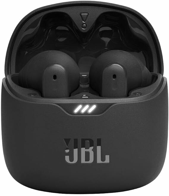 JBL Tune Flex TWS, auriculares In Ear sem fios com cancelamento ativo de ruído, graves potentes, resistência à água IPX4, 8 a 24 h de bateria, estojo de carregamento, preto