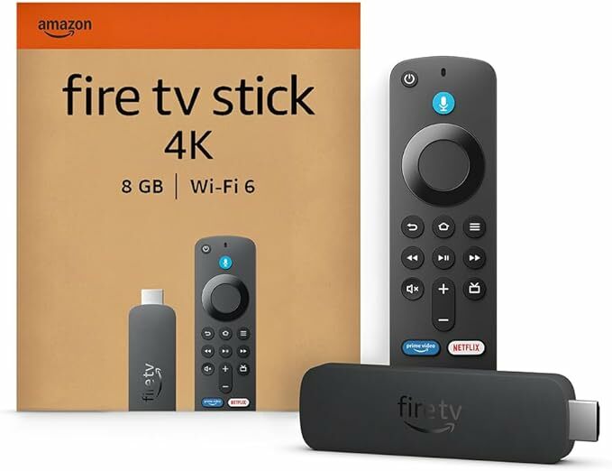 Amazon Fire TV Stick 4K (Última Geração), Dispositivo de Streaming Compatível com Wi-Fi 6, Dolby Vision, Dolby Atmos e HDR10+