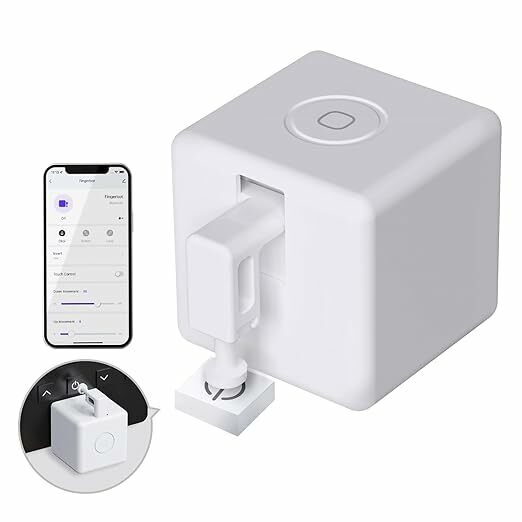 MOES Fingerbot Plus Smart Switch Bot&atilde;o de alavanca inteligente atualizado com controlo t&aacute;til