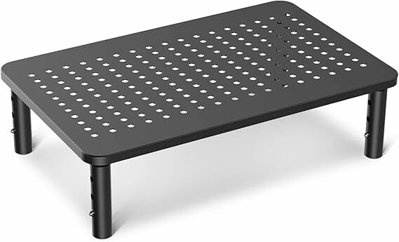 suptek Elevador monitor de altura ajustável, suporte para ecrã para PC