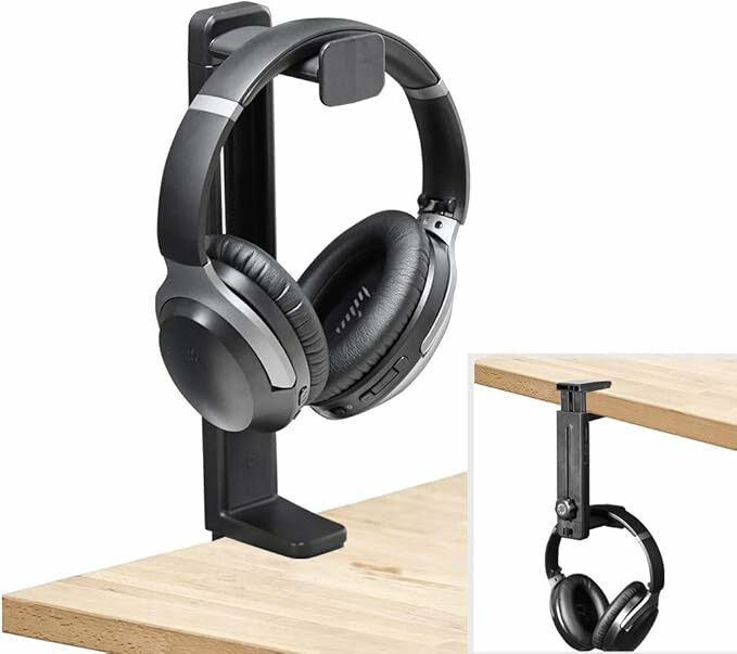 NEETTO HS906 - Suporte para auriculares 2 em 1