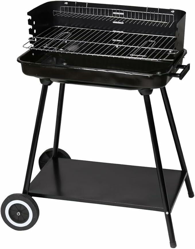 LOLAhome Churrasco a carvão preto | 64 x 38 x 82 cm