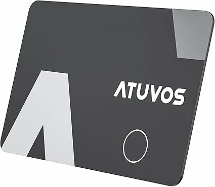 ATUVOS Air Tag Card Localizador ultrafino de 1,6 mm, Bluetooth Smart Tracker compatível com APP pesquisar Apple