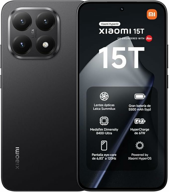 XIAOMI 15T Smartphone de 12 + 256 GB