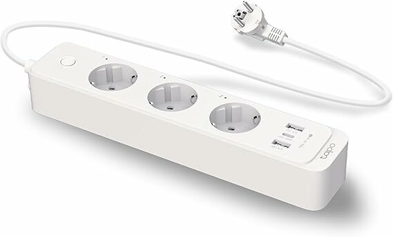 Tapo P300 Tomada inteligente de Wi-Fi com 3 tomadas e 3 USB
