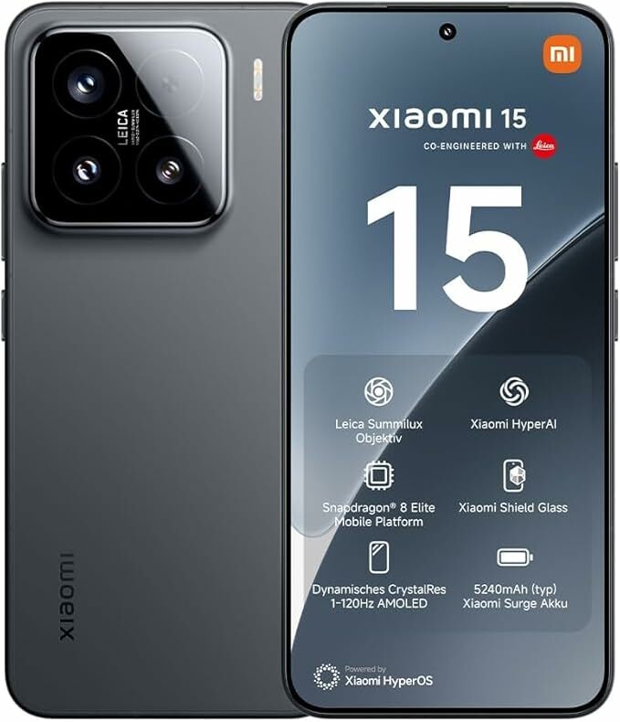 Xiaomi Smartphone 15, processador de 12 + 256 GB