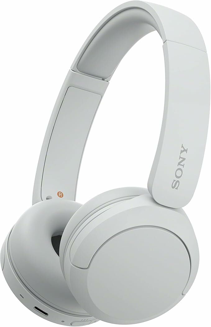 Sony WH-CH520 Auriculares sem fios Bluetooth, até 50 horas de autonomia com carregamento rápido e estilo de banda, preto