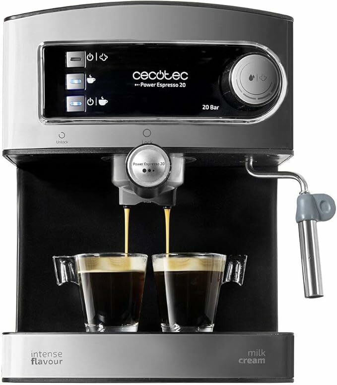 Cecotec Cafeteira expresso manual Power Espresso 20. 850 W, pressão de 20 bares