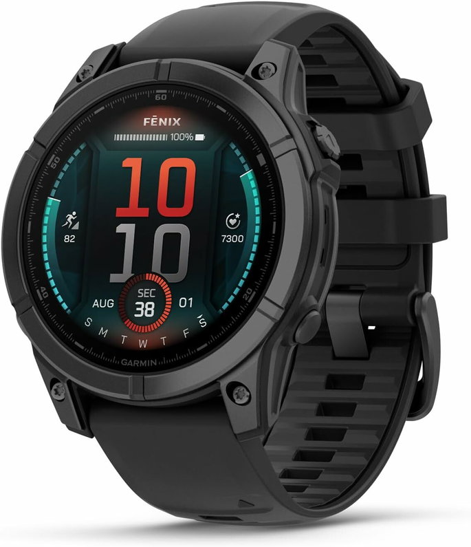 Garmin fēnix E - 47mm - Rel&oacute;gio de Alto Desempenho GPS Multidesportivo com Ecr&atilde; t&aacute;til AMOLED, Frequ&ecirc;ncia card&iacute;aca, Mapas e at&eacute; 10 dias de autonomia
