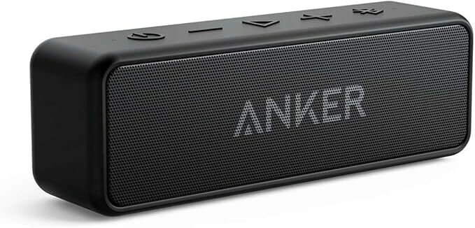 Altifalante Bluetooth potente Anker SoundCore 2, bateria de 24 horas, proteção contra água IPX7
