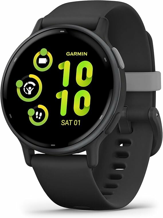 Garmin Vivoactive 5, Smartwatch com GPS, ecrã AMOLED, funções essenciais de saúde e forma física e até 11 dias de autonomia
