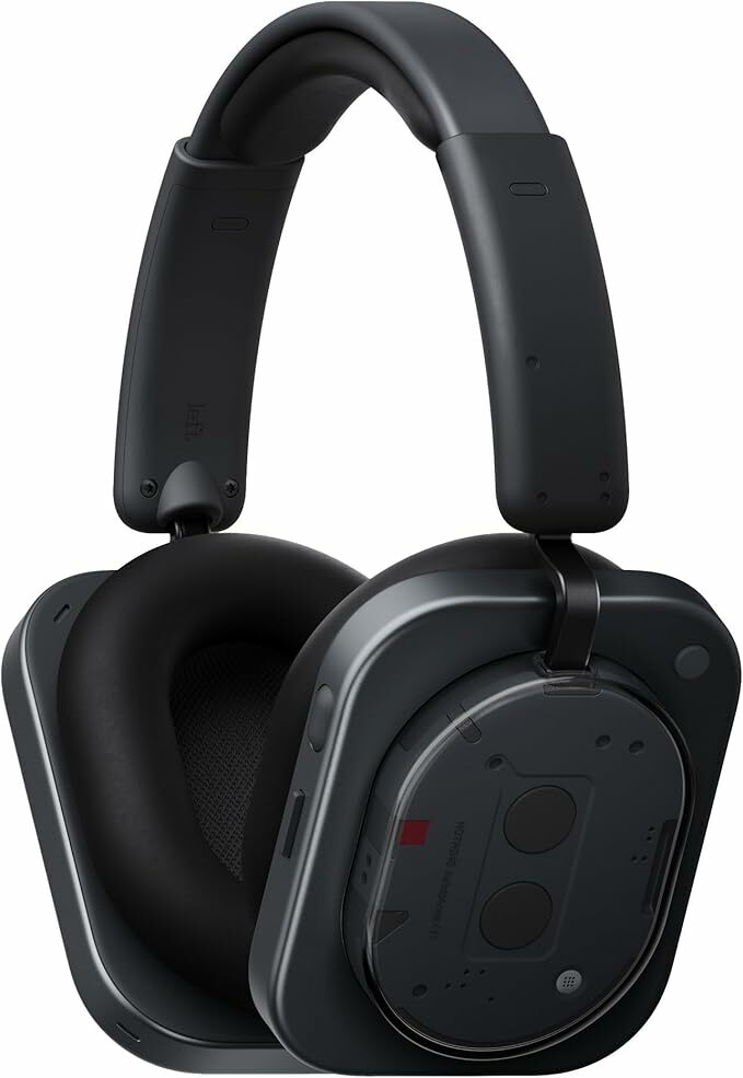 Nothing Headphone (1) Auriculares de diadema sem fios com cancelamento ativo de ruído, até 80 h de bateria