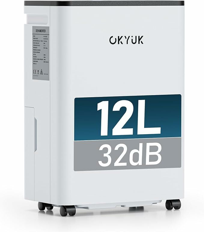 Deshumidificador 12 l com indicador digital de humidade