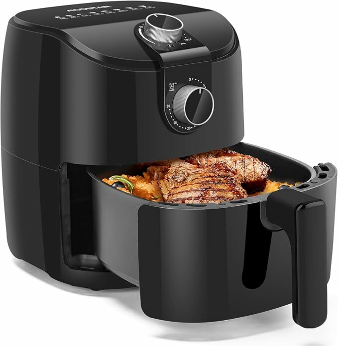 Aigostar Air Fryer Fritadeira de ar de 1500 W, fritadeira sem óleo com capacidade de 4 L