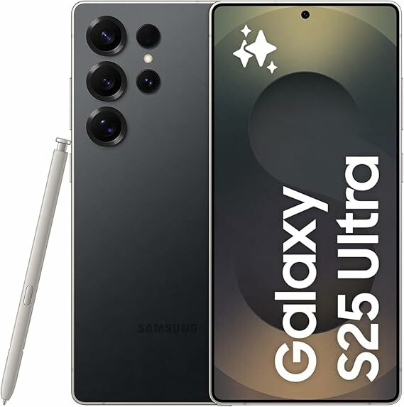Samsung Smartphone Galaxy S25 Ultra 5G AI (titânio preto, 12 GB de RAM, 512 GB de armazenamento)