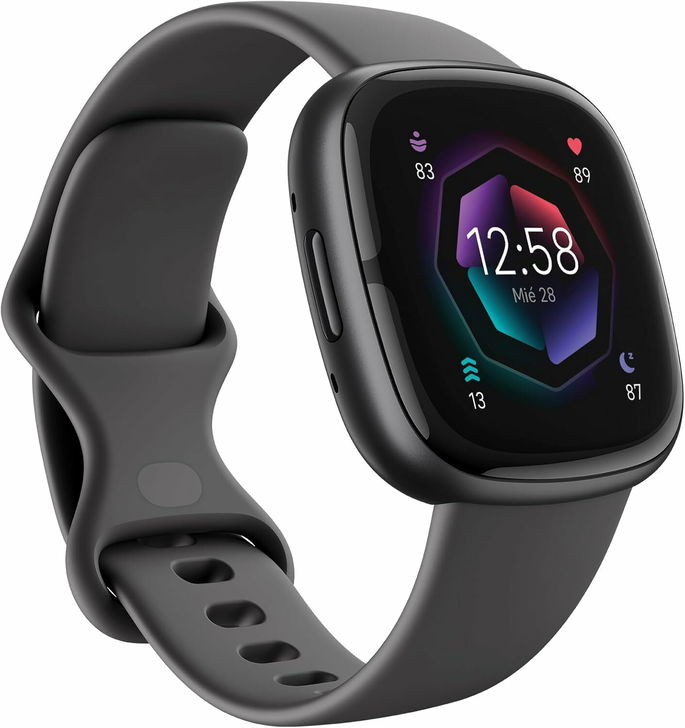 Fitbit Sense 2, o smartwatch avançado ajuda a cuidar da sua saúde e forma física, com GPS integrado, funções de saúde avançadas, bateria de até 6 dias e compatível com Android e iOS