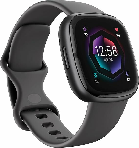 Fitbit Sense 2, o smartwatch avançado ajuda a cuidar da sua saúde e forma física, com GPS integrado, funções de saúde avançadas, bateria de até 6 dias e compatível com Android e iOS