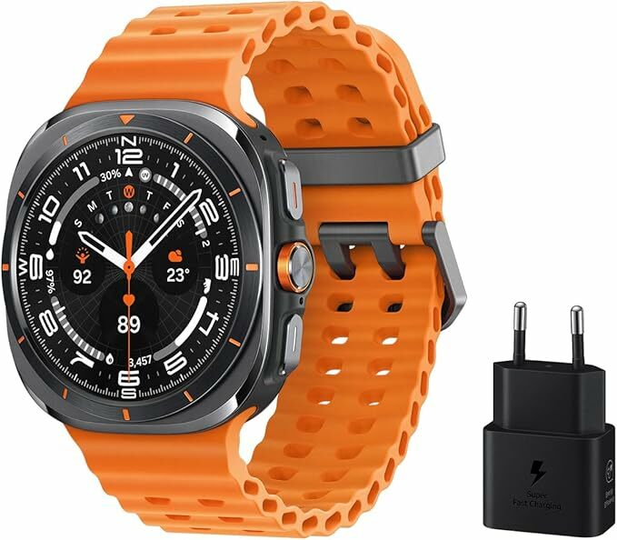 Samsung Galaxy Watch Ultra LTE 47 mm carregador - smartwatch, controlo de saúde, acompanhamento desportivo, cinzento-escuro