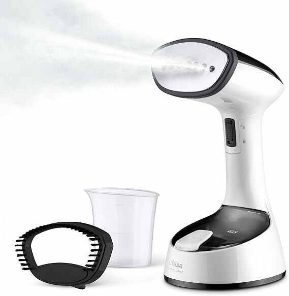 Ufesa Black Mist Ferro vertical a vapor dobrável, viagem, 1470 W