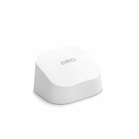 Amazon eero 6: Roteador mesh Wi-Fi, 500 Mb/s, 140 m&sup2;, 75+ dispositivos.