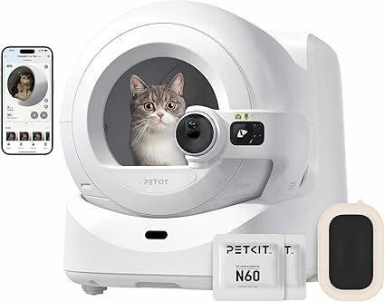 PETKIT PUROBOT Areneiro ultra gatos auto-limpável, câmara AI, embalagem automática