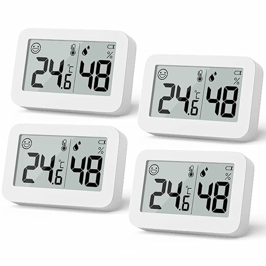 DOOMAY 4-Pack mini higrômetro interno