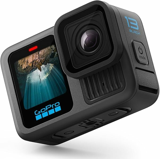 GoPro HERO13 Black Câmara de ação resistente à água com vídeo 5,3 K60, fotografia de 27 MP
