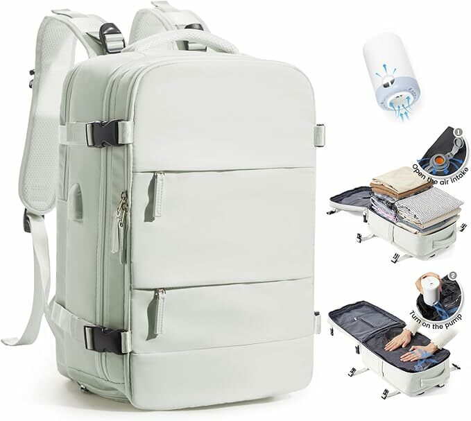 SZLX mochila de viagem e com embalagem a vácuo com bomba