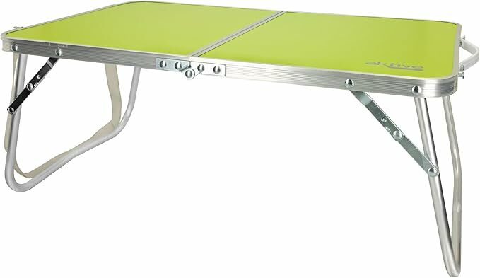 AKTIVE Mesa de praia dobrável, mesa baixa praia, 60 x 40 x 25 cm