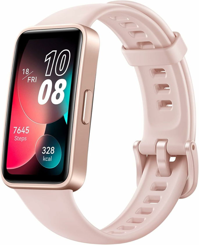HUAWEI Band 8 Smart Watch, design fino, rastreamento preciso do sono, bateria de 14 dias, compatível com Android e iOS, para saúde e bem-estar, versão espanhola, rosa