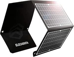 ELECAENTA 30 W PD18 W Carregador solar portátil 3 portas USB painel solar